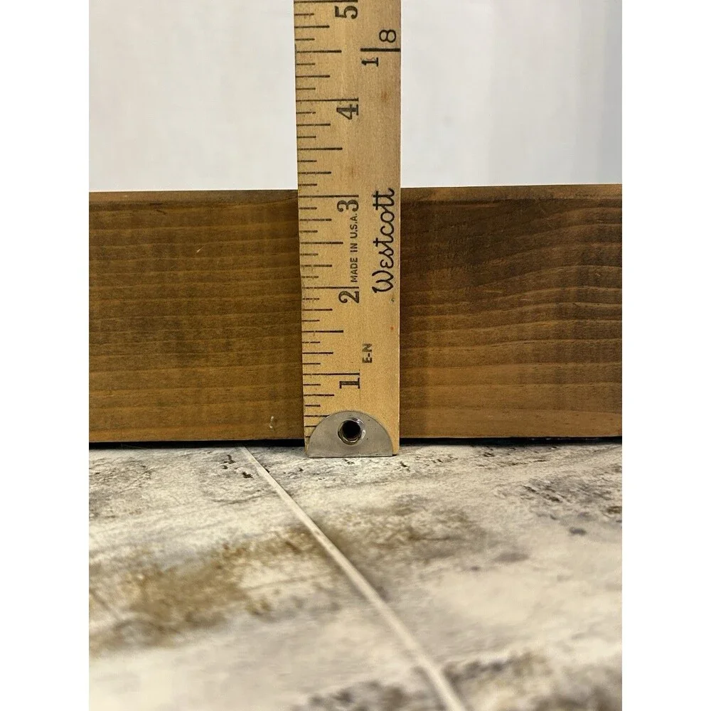 Vintage-style Wooden Wall Shelf Scalloped Apron 11.5”x 3”x4.5” Cottagecore Farm